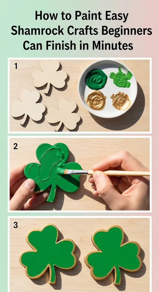 How to Paint Easy Shamrock Crafts Beginners Can Finish in Minutes