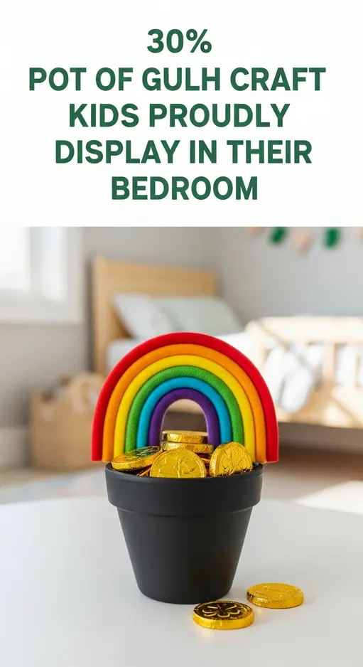 Pot of Gold Craft Kids Proudly Display in Their Bedroom