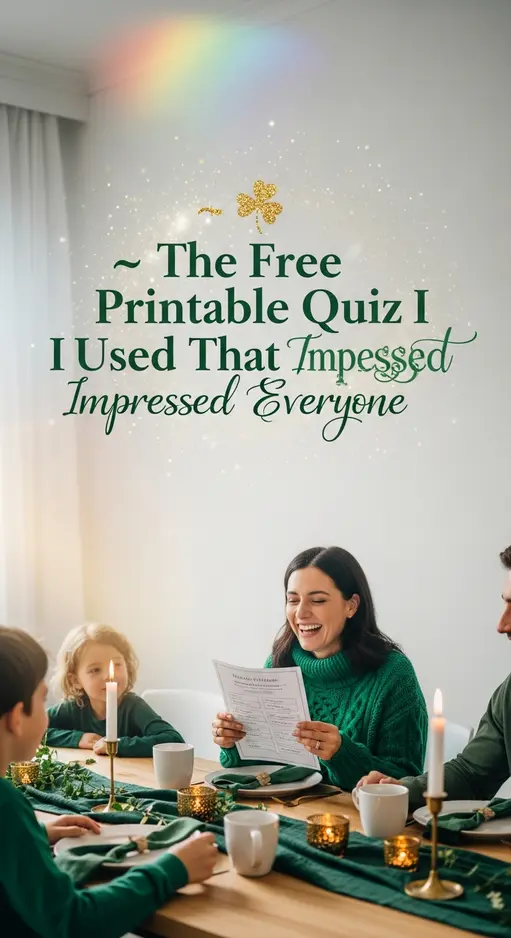 The Free Printable Quiz I Used That Impressed Everyone