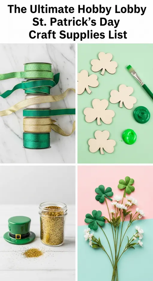 The Ultimate Hobby Lobby St. Patrick’s Day Craft Supplies List