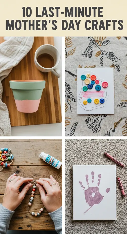 10 Last-Minute Mother’s Day Crafts Kids Can Finish in 30 Minutes (With Stuff Already at Home)