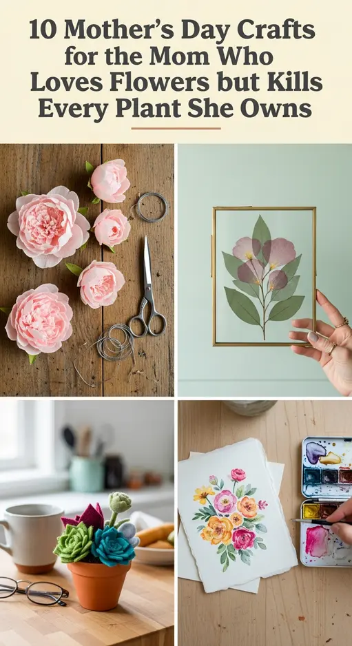 10 Mother’s Day Crafts for the Mom Who Loves Flowers but Kills Every Plant She Owns