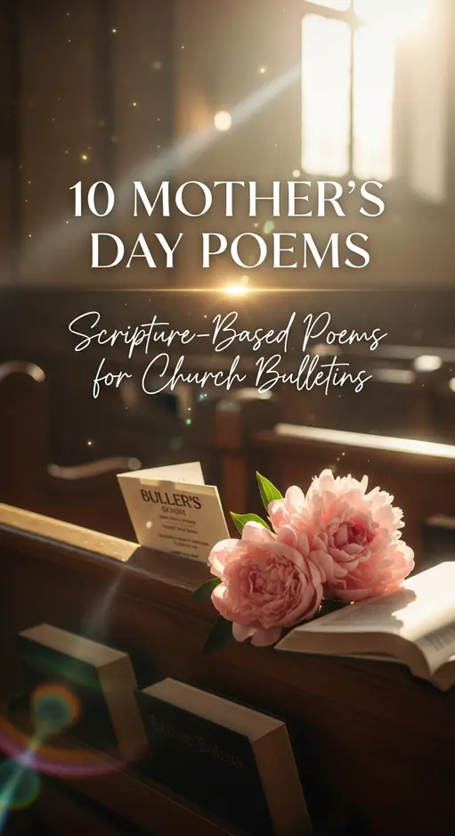 10 Scripture-Based Mother’s Day Poems for Church Bulletins That Congregation Will Take Home (2026)