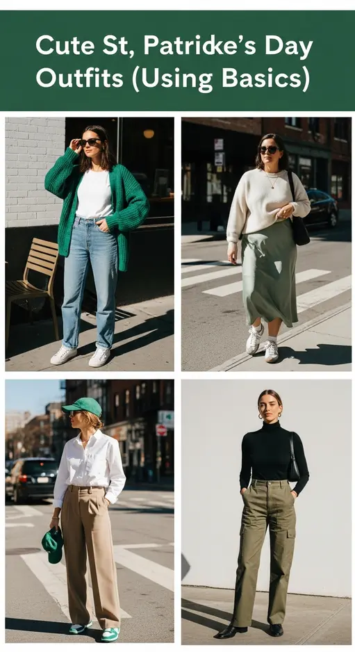 10 Simple Green Outfit Ideas St Patrick’s Day Minimal Effort