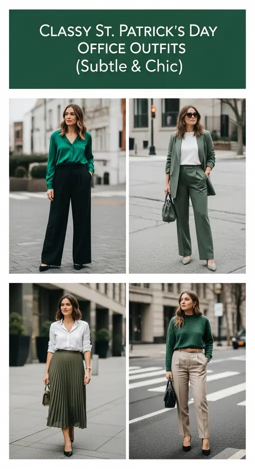 10 St Patrick’s Day Office Outfit Ideas Work Appropriate Classy Professional