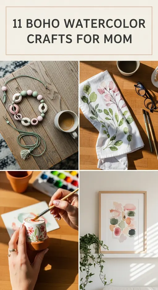 11 Boho Watercolor Craft Ideas for the Free-Spirit Mom That Look Like They Cost a Lot