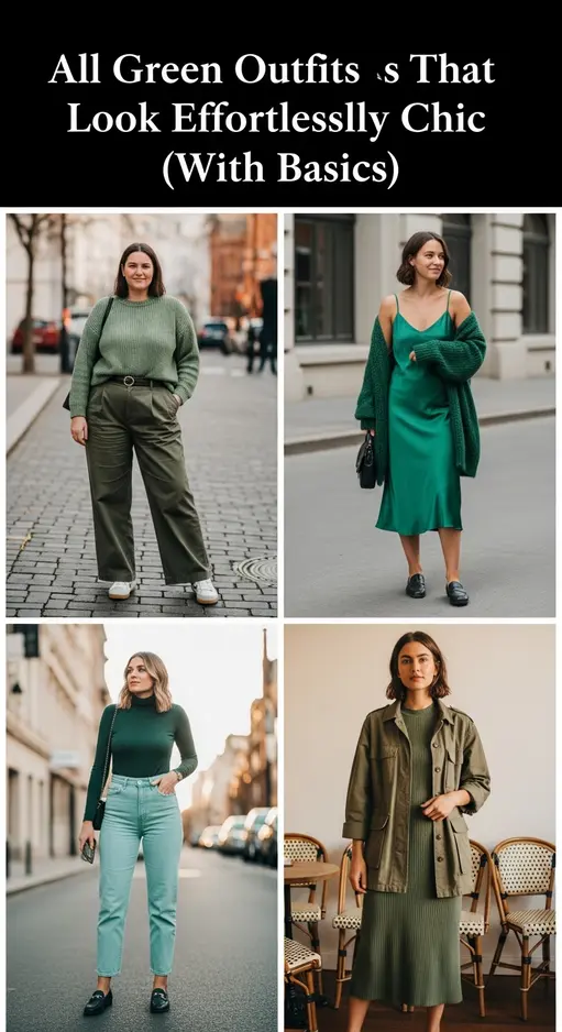 12 All Green Outfit Ideas Monochromatic Chic Fashion Style Guide