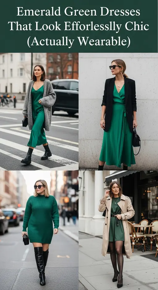 12 Emerald Green Dress Outfit Ideas St Patrick’s Day Glamour Night