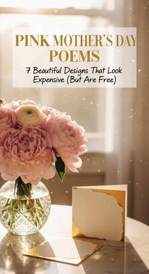 13 Pink Flower Mother’s Day Poems That Look Expensive (But Are Free)
