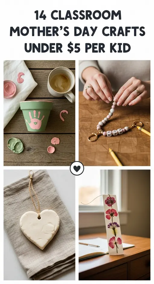 14 Classroom Mother’s Day Crafts Under $5 Per Kid That Teachers Can Prep in 20 Minutes