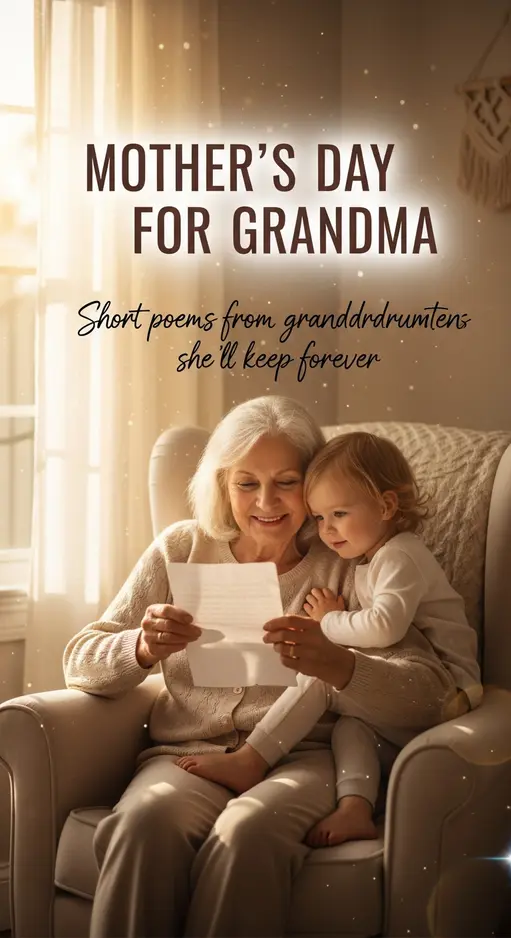 14 Short Mother’s Day Poems for Grandma From Grandchildren That She’ll Keep Forever