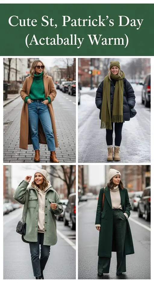 14 St Patrick’s Day Outfits for Winter Cold Chicago Warm Ideas