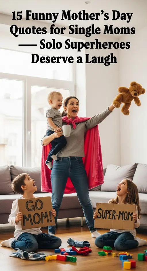 “15 Hilariously Heartwarming Mother’s Day Quotes for Single Moms: Celebrating Solo Superheroes”