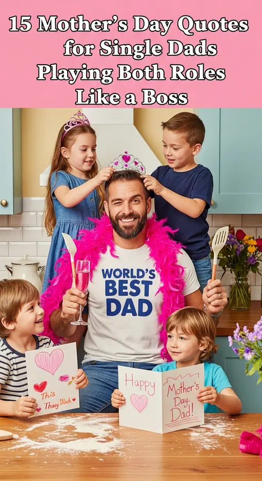 “15 Empowering Happy Mother’s Day Quotes for Single Dads: Celebrating Dual Roles”