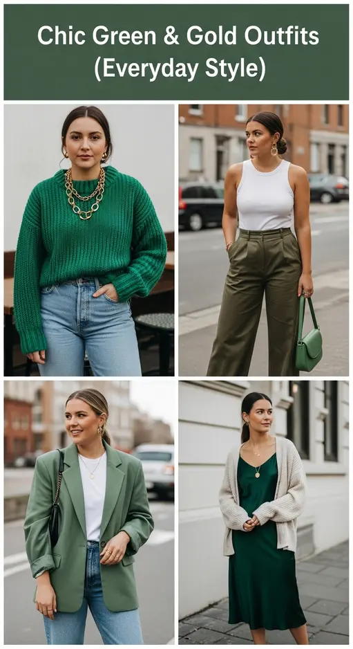 18 Green and Gold Outfit Ideas St Patrick’s Day Accessories Combo