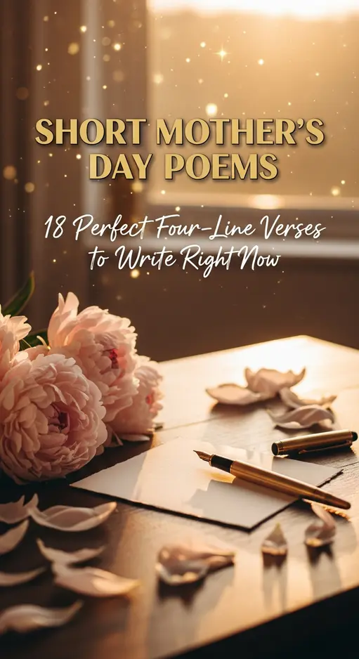 18 Short Mother’s Day Poems for a Card — Four Lines Only, Perfect to Write Right Now