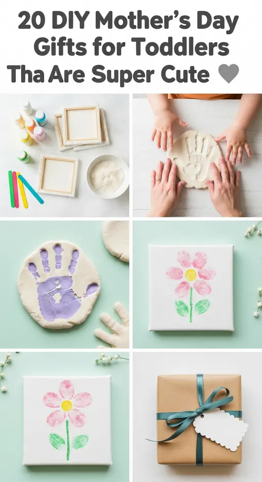 20 DIY Mother’s Day Gifts for Toddlers That Are Super Cute 💖