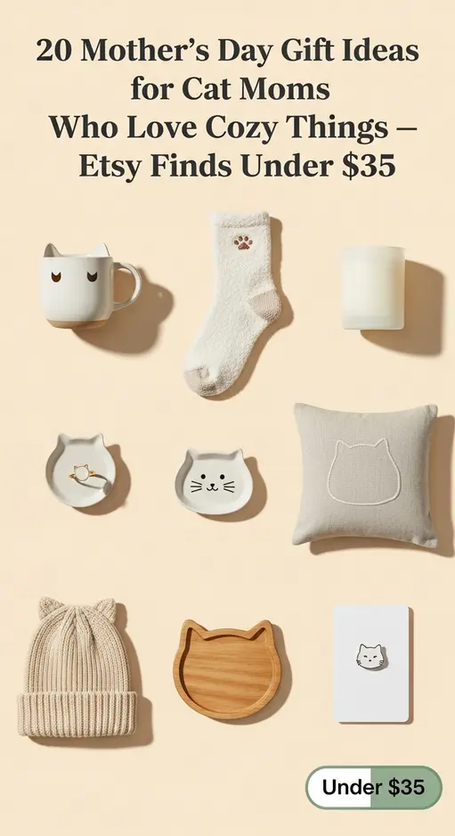 20 Mother’s Day Gift Ideas for Cat Moms Who Love Cozy Things — Etsy Finds Under $35
