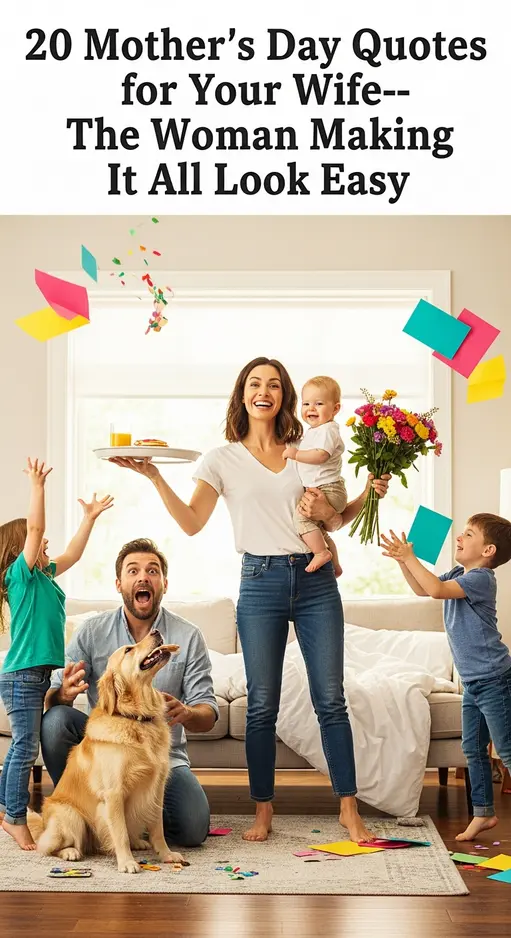 “20 Loving Mother’s Day Quotes for Your Wife: A Tribute to Her Journey”