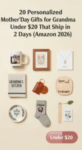 20 Personalized Mother's Day Gifts for Grandma Under $20 That Ship in 2 Days (Amazon 2026) -