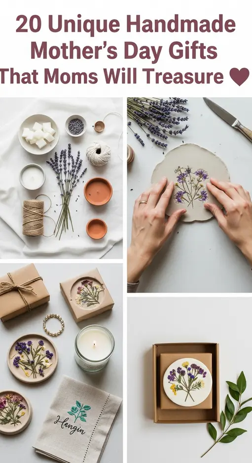 20 Unique Handmade Mother’s Day Gifts That Moms Will Treasure 💖