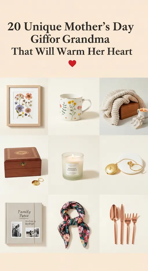 20 Unique Mother’s Day Gifts for Grandma That Will Warm Her Heart 🌸
