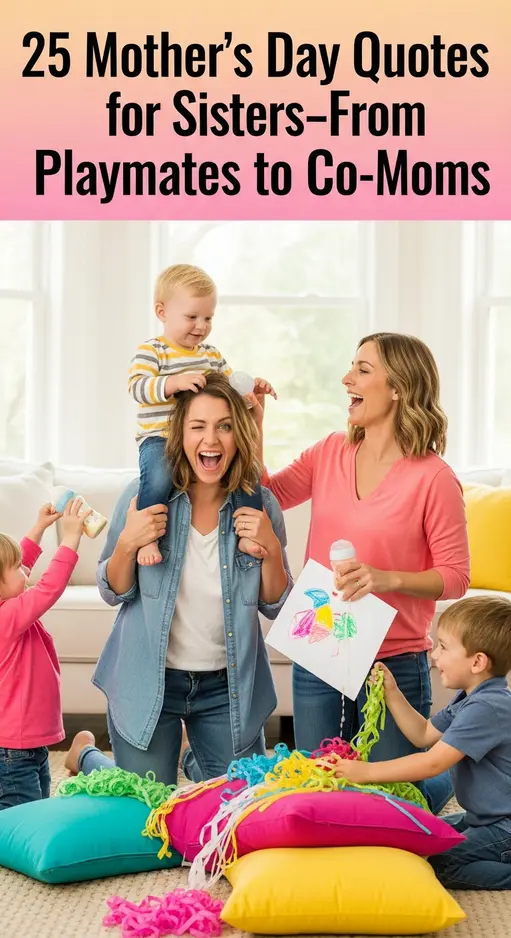 “25 Heartfelt Mother’s Day Quotes for Sisters: Celebrating Sisterhood and Motherhood”