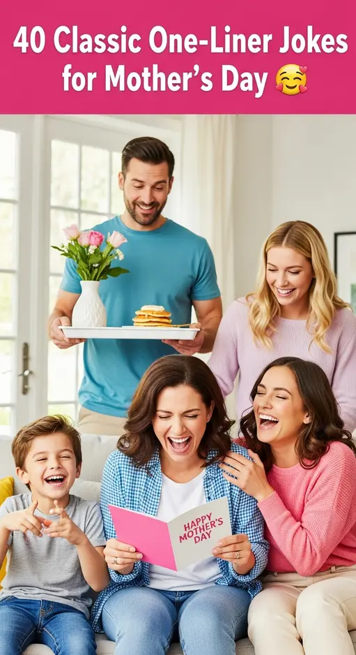 40 Classic Mother’s Day Jokes and One-Liners That’ll Make Her Smile 🌸😂