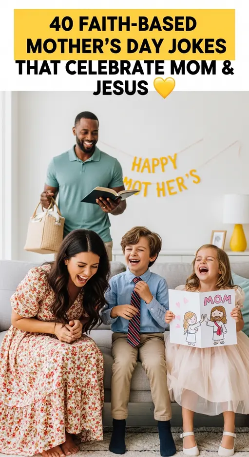 40 Christian Mother’s Day Jokes with Faith-Based Humor 🌸🙏