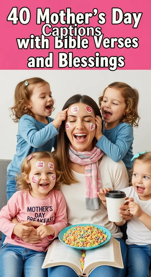 40 Mother’s Day Captions with Bible Verses and Blessings 🌟