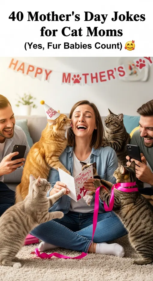 40 Mother’s Day Cat Jokes for Pet-Loving Moms 🐱