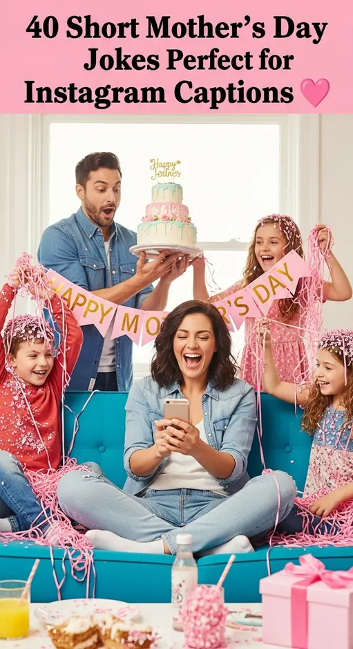 40 Short Mother’s Day Jokes for Instagram Captions That’ll Make Her LOL 🌸😂