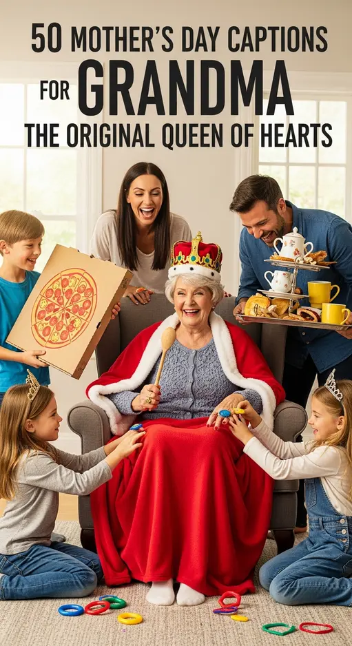 👵 50 Mother’s Day Captions for Grandma: Celebrating the Original Queen of Hearts 🌸