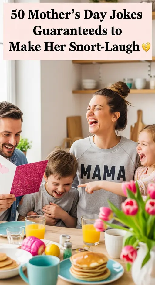 50 Hilarious Mother’s Day Jokes to Make Your Mom Snort Her Coffee (And Love Every Second of It!) 🌸😂