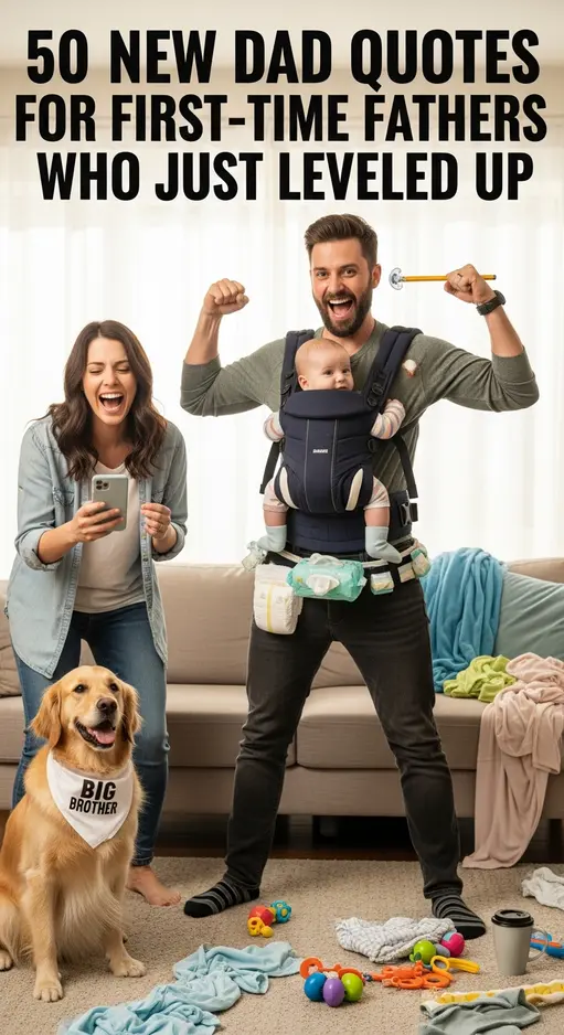 50+ New Dad Quotes For First-Time Father : Blessed baby