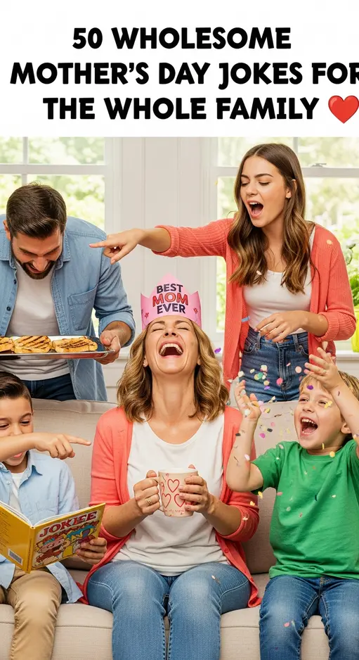 50 Cute Mother’s Day Jokes for Kids and Families 🌸