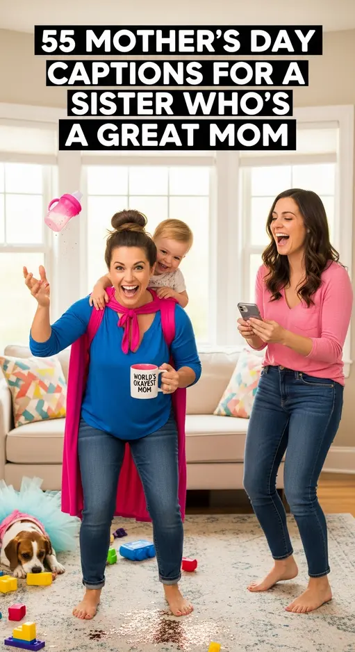🌸 55 Mother’s Day Captions for a Sister Who’s a Great Mom: Celebrating Her Double Duty 🌟