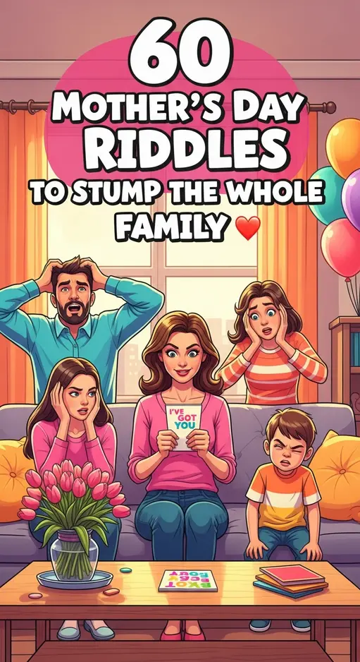60 Mother’s Day Jokes and Riddles for a Fun Family Challenge 🌸🔍