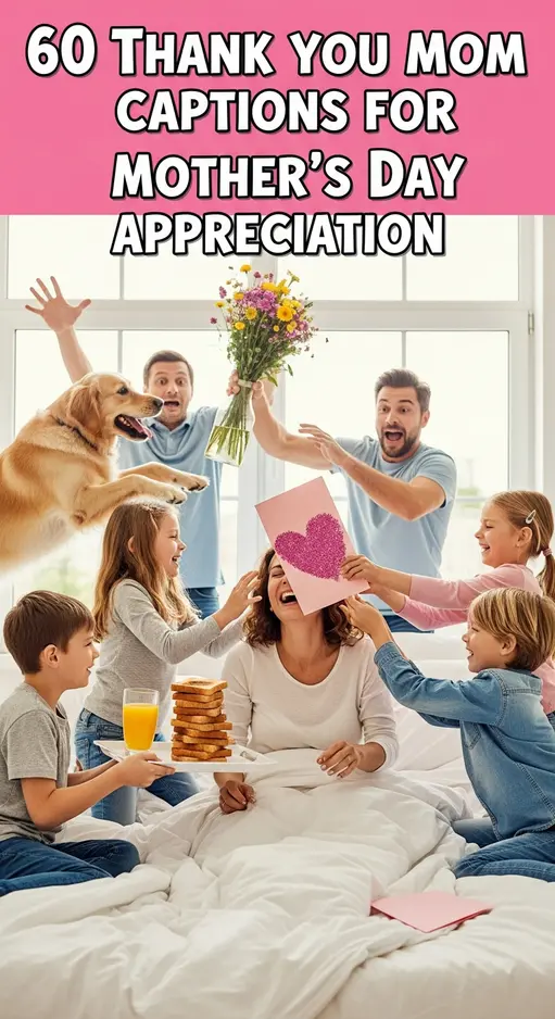 60 Thank You, Mom Captions for Mother’s Day Appreciation 🌟