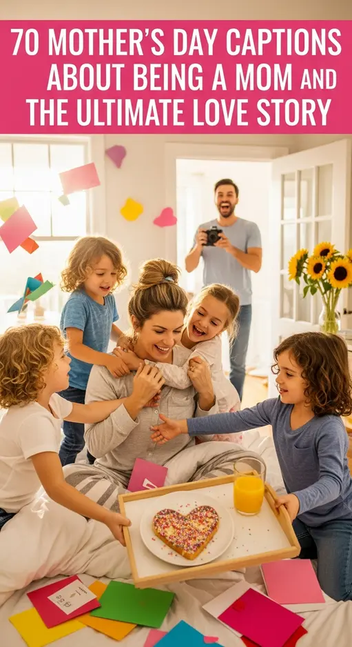 👩 70 Mother’s Day Captions About Being a Mom: The Ultimate Love Story 📖