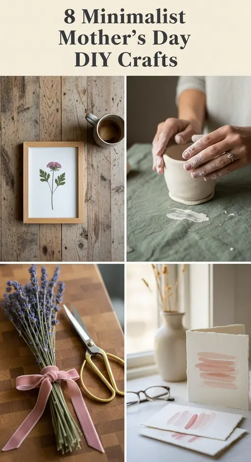 8 Minimalist Mother’s Day DIY Crafts for the Mom Who Says “Please, No More Stuff”