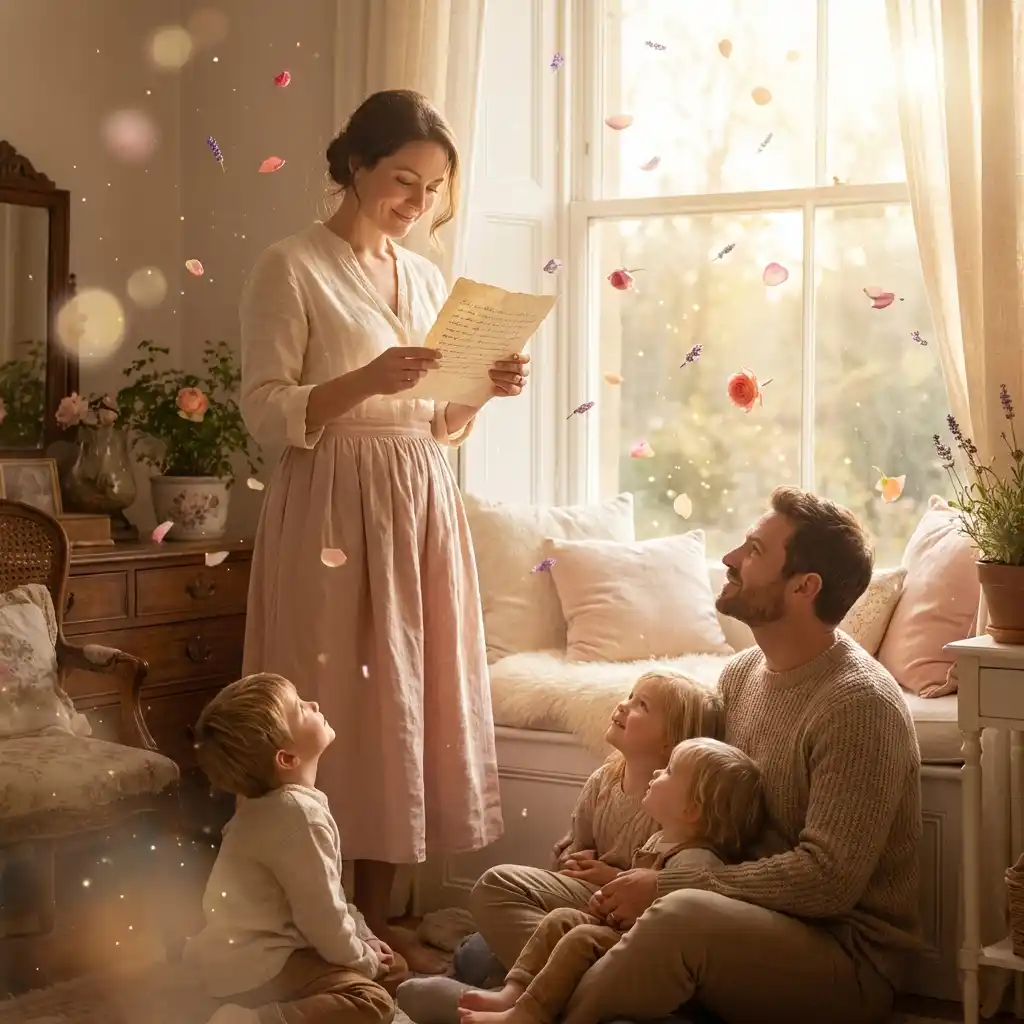 Beautiful Mother's Day Poems with mom reading heartfelt words