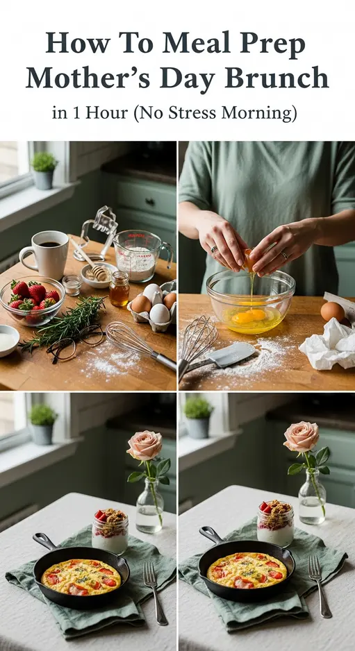How To Meal Prep Mother’s Day Brunch in 1 Hour (No Stress Morning)