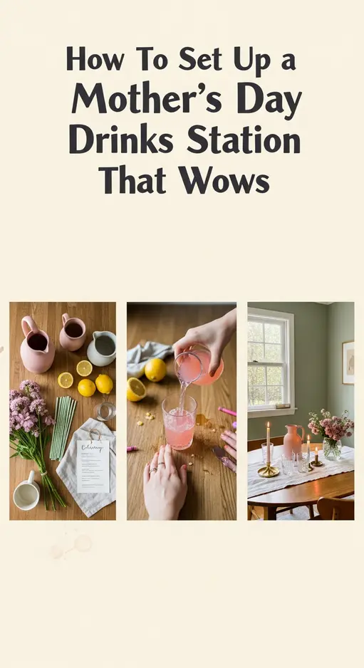 How To Set Up a Mother’s Day Drinks Station That Wows