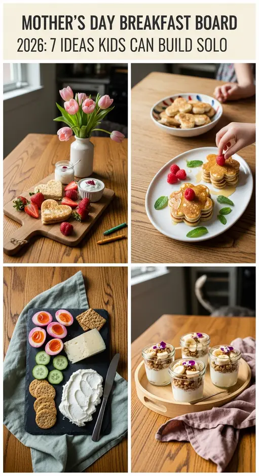 Mother’s Day Breakfast Board 2026: 7 Ideas Kids Can Build Solo