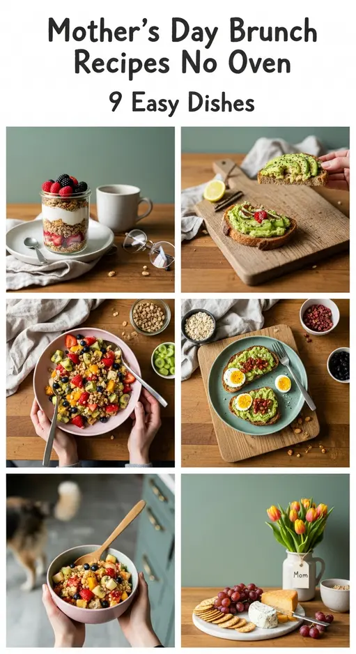 Mother’s Day Brunch Recipes No Oven: 9 Easy Dishes Anyone Can Make Fast