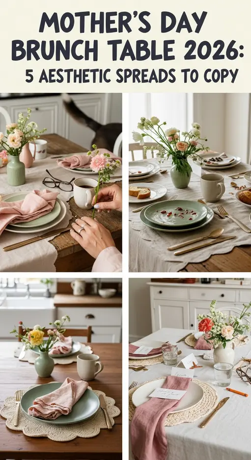 Mother’s Day Brunch Table 2026: 5 Aesthetic Spreads to Copy