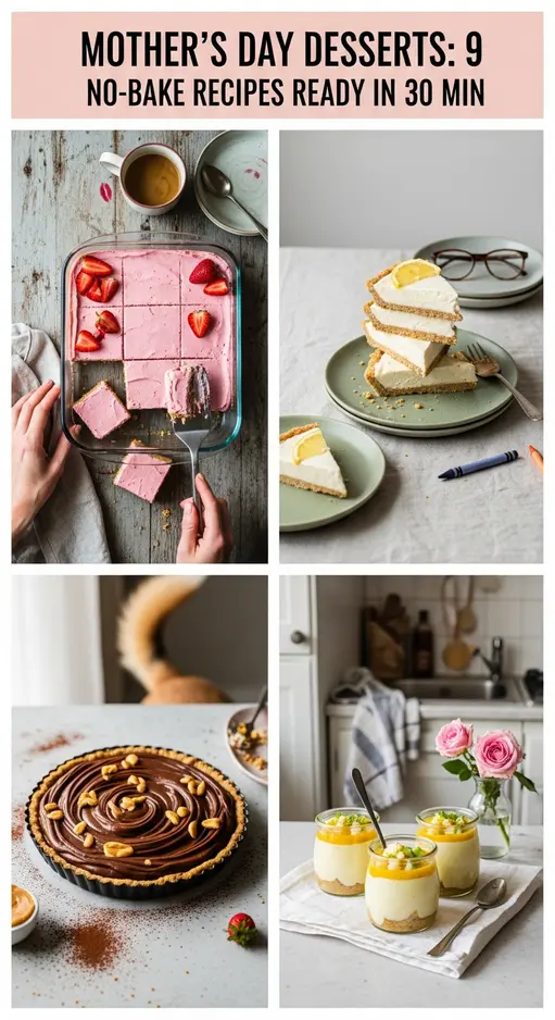 Mother’s Day Desserts: 9 No-Bake Recipes Ready in 30 Min
