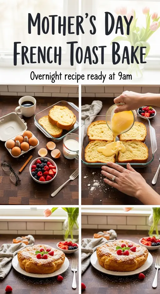 Mother’s Day French Toast Bake: Overnight Recipe Ready at 9am