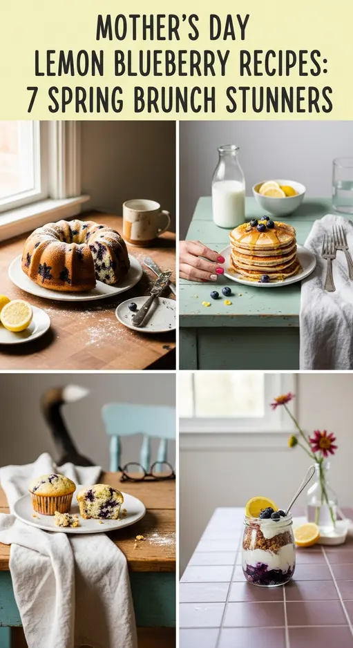 Mother’s Day Lemon Blueberry Recipes: 7 Spring Brunch Stunners